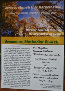Swanmore Harvest Invitation card